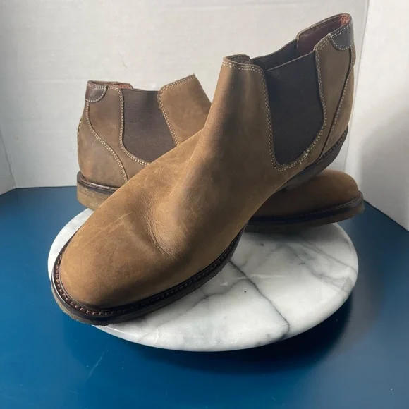 Johnston & MurphyLeather Boots Pull-on Tan Chukkas- 10 Mens